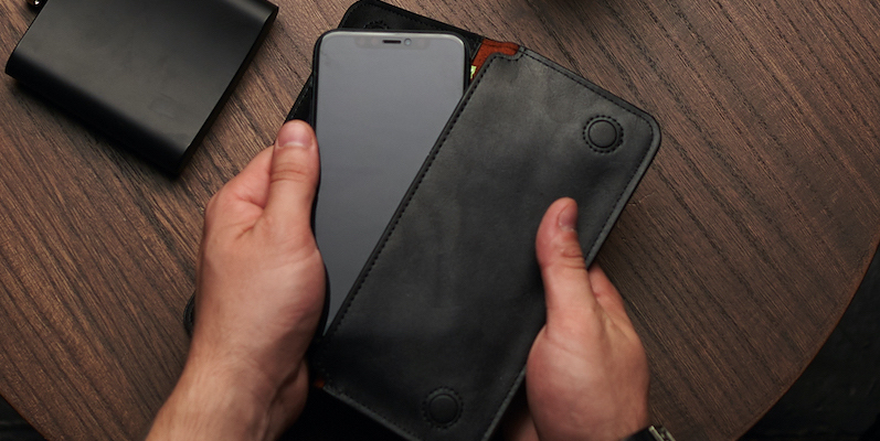 Husa Smartphone piele naturala