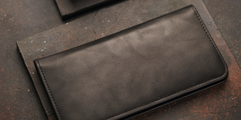 Portmoneu din piele naturală 3 în 1